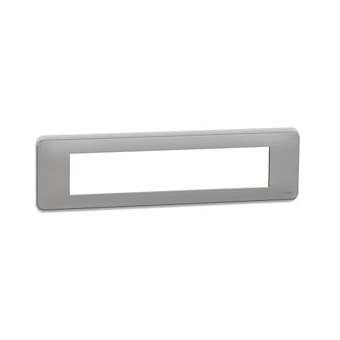 Unica Pro - plaque de finition - Alu - 10 modules|Schneider Electric-SCHNU411030