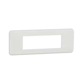 Unica Pro - plaque de finition - Blanc antimicrobien - 6 modules|Schneider Electric-SCHNU411620