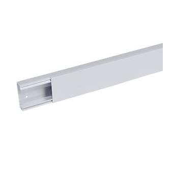 Goulotte distribution Viadis 60x25mm-Fond+couvercle-1 compart-Longueur 2m-Gris|Planet wattohm-PLW16310