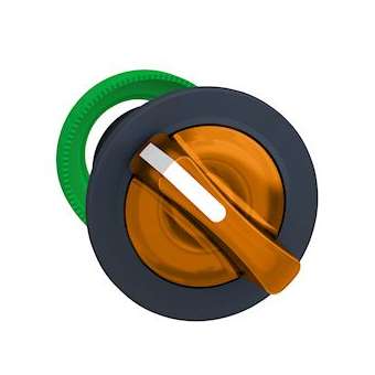 Harmony XB5 - tête bouton à manette lumineux - flush - 2 pos fix - orange|Schneider Electric-SCHZB5FK1253