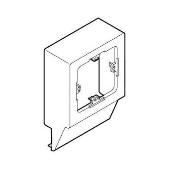 Cadre entraxe 60mm-Profondeur 20mm-Pour moulures Keva profondeur 20mm-PVC Blanc|Planet wattohm-PLW11591