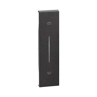 Enjoliveur Living Now pour poussoir de volets roulants 1 module - noir|Bticino-TICBTKG05