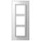 Cadre 3 postes / LS PLUS Verre Blanc