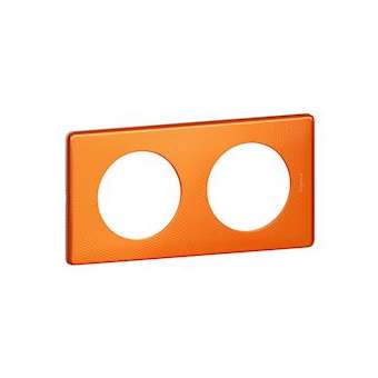 Plaque Céliane - Métal Orange Snake - 2 postes|Legrand-LEG098877