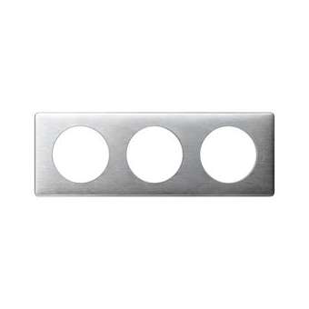 Plaque Céliane - Métal Aluminium - 3 postes|Legrand-LEG099867
