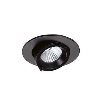 RANDY S - Downlight rond, orientable, noir, 36DEG, LED intég 10,7W 4000K 800lm|Aric-ARI51259
