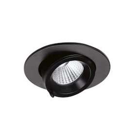 RANDY S - Downlight rond, orientable, noir, 36DEG, LED intég 10,7W 4000K 800lm|Aric-ARI51259