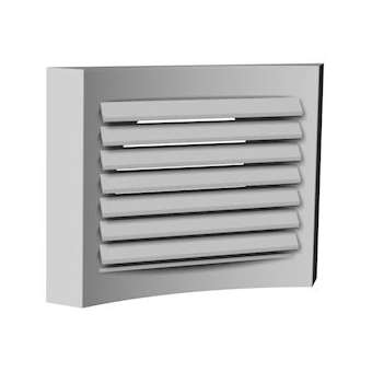 Terminal métallique plafond de diffusion/extraction, finition alu blanc D 200 mm|S&P France ( Unelvent )-UNE852133