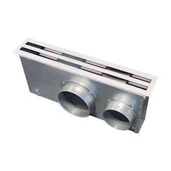Dfa-2f 1159b - diffuseur 2fentes blanc+plenum lg1159|Atlantic clim ventil-ELG528240