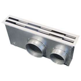Dfa-2f 1159b - diffuseur 2fentes blanc+plenum lg1159|Atlantic clim ventil-ELG528240