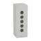 Boite métal vide grise - M25 x1 - 5 trous 22 mm - 80x220x77 mm|Schneider Electric-SCHXAPD4505