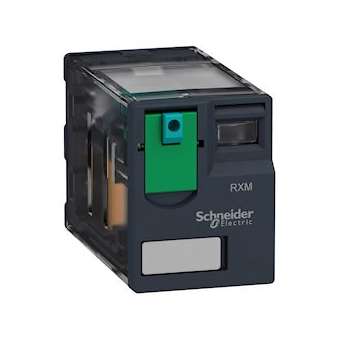 Zelio Relay RXM - relais miniature - embrochable - test - 2OF - 12A - 12VDC|Schneider Electric-SCHRXM2AB1JD