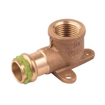 VSH SudoPress Cuivre applique murale 90° FF 18xRp1/2|Aalberts Integrated Piping Systems BV-IPH6672622