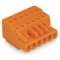 Connecteur femelle droit / Pas 5,08 mm / 6 pôles / Orange|Wago contact-WAG231-306-026-000