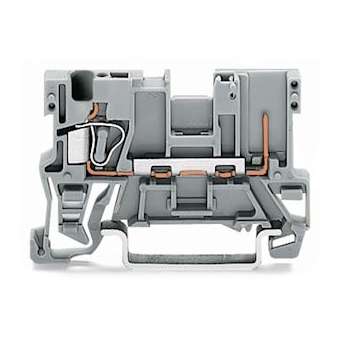 Borne de base 1C/1 Broche/ Gris / Marquage central|Wago contact-WAG769-176