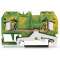 Borne de protection 2C / 4 mm² / CFMC / Vert-Jaune|Wago contact-WAG281-907