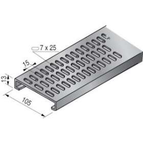Rail Télex en C, 105mm, 2m, GC|Niedax France-NDX449007