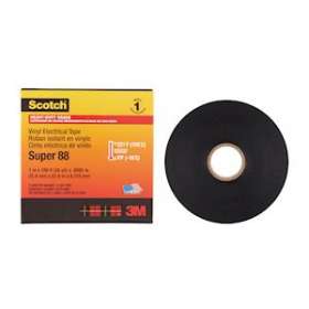 3M Scotch Super 88 Ruban PVC isolant électrique noir 33m x 25mm|3M france-TRM83997