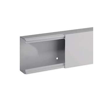 Goulotte de distribution non cloisonnable TA-E 80x40 1 compartiment grise|Iboco-IBOB01823