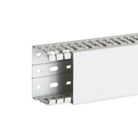 Goulotte de câblage au pas de 12,5 sans halogène T1-ZH 80x60 grise|Iboco-IBOB12575