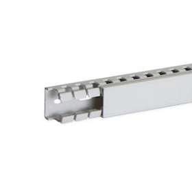 Goulotte de câblage au pas de 12,5 sans halogène T1-ZH 25x25 grise|Iboco-IBOB12563