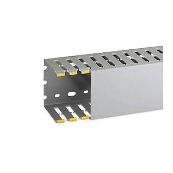 Goulotte de câblage au pas de 20 T1-N 80x80 grise|Iboco-IBOB02572