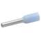 Embout de câblage isolé bleu clair 0,25mm² - longueur 6mm -selon DIN 46228