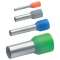 Embout de câblage isolé orange 0,5mm² - longueur 6mm -selon DIN 46228