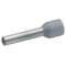 Embout de câblage isolé gris 2,5mm² - longueur 12mm -selon NCF 63-023