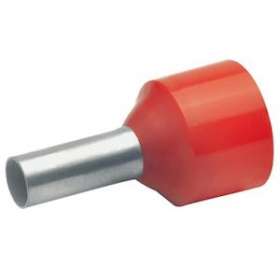 Embout de câblage isolé rouge 10mm² - longueur 12mm pour conducteur isolé 1000V|Klauke-KKE436-12