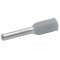 Embout de câblage isolé gris 0,14mm² - longueur 8mm -selon DIN 46228