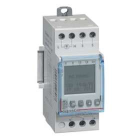 Inter crépusculaire programmable IP65 sortie 16A cellule photoélectrique - 2 mod|Legrand-LEG412626