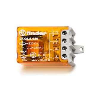 Télérupteur de boîte 2NO 10A 230V AC, alim commune, commutateur 3 séquences|Finder-FID270682300000