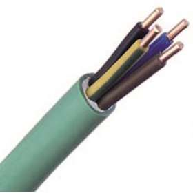 Câble FR-N1X1G1 LSOH sans halogène cuivre 5G16 vert à la coupe|Fils et Câbles Druise-FILLSOHFRN1CU5G16VETGL