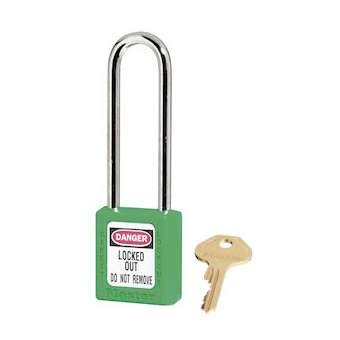 Cadenas Zenex Vert - Clé différente retenue - Anse 76 mm - Dia 6 mm|Master lock europe-SKP410LTGRN