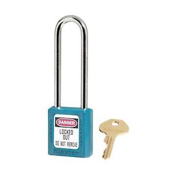 Cadenas Zenex Bleu Sarcelle - Clé différente retenue - Anse 76 mm - Dia 6 mm|Master lock europe-SKP410LTTEAL