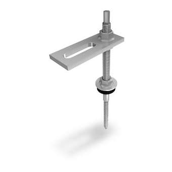 K2 VIS À DOUBLE FILETAGE M10X200, PRÉMONTÉ, POUR PLAQUE ONDULÉE FIBROCIMENT|Mavisun-LBO2000121