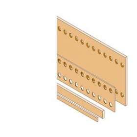 Barre Cuivre Plate 40X5mm perforée D6,5mm L1750mm (x1)|ABB-ABBPBFC4005