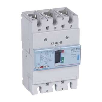 Disjoncteur magnétothermique DPX³250 pouvoir de coupure 70kA 400V~ - 3P - 100A|Legrand-LEG420605