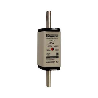 Fusible standard DIN taille NH0 - gG - 80A - 500V - Indicateur|Mersen ( ex ferraz shawmut )-FEZT217735