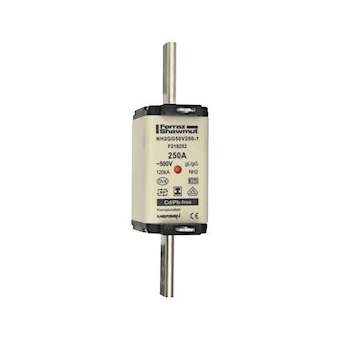 Fusible standard DIN taille NH2 - gG - 250A - 500V - Indicateur|Mersen ( ex ferraz shawmut )-FEZF218252