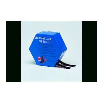 Système ouvrable / refermable 3M Dual-Lock SJ 355D, Noir, 25.4 mm x 5 m|3M france-TRM22388