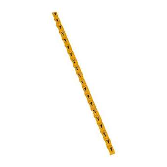 Repère Duplix lettre majuscule Y noire sur fond jaune|Legrand-LEG038434