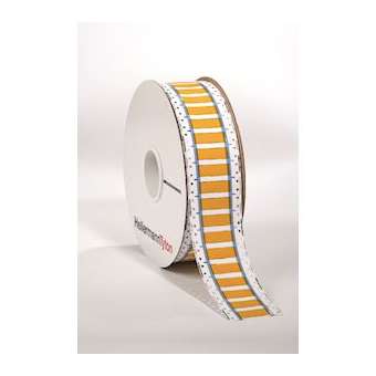 Manchons thermo à marquer, rétreint 2:1, D 6,4 mm, longueur 25 mm x2, jaune|HellermannTyton-HNE55360032