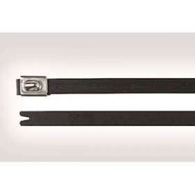 Collier métallique recouvert 201x7.9 mm en Inox 316 noir - MBT8HFC|HellermannTyton-HNE11100294