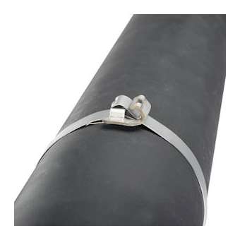 MS Strapping, 316 SS,.75' (19.0mm) Wd,|Panduit Composants Industriels-PNUMS12W75T30-Q6