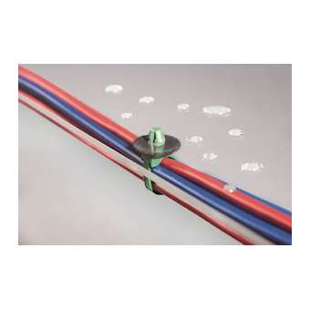 Lanière de fixation 200x4.6mm à pied ancre en PA66HS noir - T50XROSSFT6.5EMDL|HellermannTyton-HNE15600379