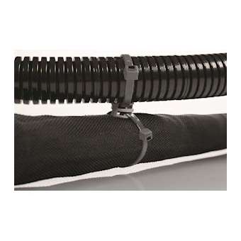 Lanière double rotative 200x4.6mm avec coupler en PA46 Gris - T50RCoupler|HellermannTyton-HNE15600382