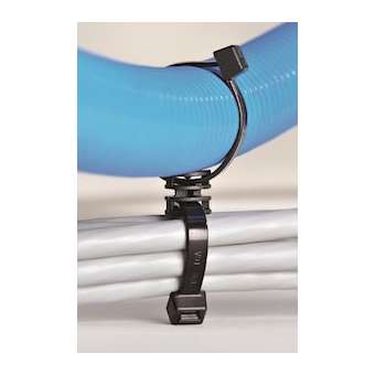 Lanière simple rotative 385x7.6mm en PA66HIRHS noir - T120RSingleCoupler|HellermannTyton-HNE15600550