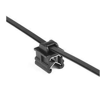 Lanière de fixation pour bord de tôle 200 x 4.6 mm en PA66HIRHS noir - T50REC9SD|HellermannTyton-HNE15601280